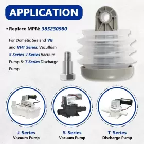 385230980 Dxmoto Dxqp-1216 Dometic Sealand Pump Bellows Kit S And J Series Vacuum&discharge #2