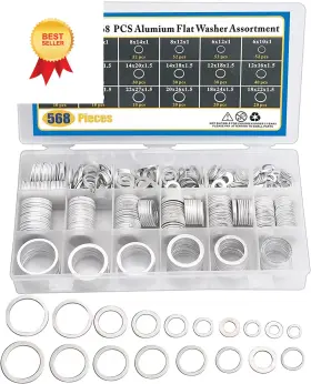 Easily 791715984791 Crush Washer Oil M6 M8 M10 M12 M14 M16 M18 M20 M22 M24 Silvery