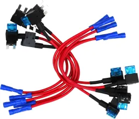 Epauto 690443852863 10 Pack - 12v Car Add-a-circuit Fuse Tap Adapter Mini Atm Multicolor