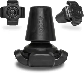 Ergoactives Llc 862821000009 Ergocap High Performance Crutch Rubber Tip - Replacement Foot Black