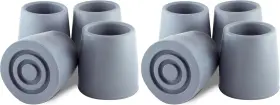 40100 Essential Medical Supply Replacement Walker/commode 4 Count Pack Of 2 Gray