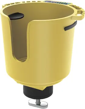 Eupheng 768561750405 Eupeng Multi-functional Kayak Cup Holder Track Mount Non-slip M Yellow