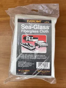 100918 Evercoat New Sea-glass Fiberglass Cloth 38 Inch X 3 Yds./package