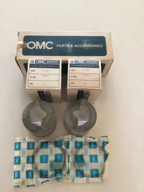 0384698 Evinrude Johnson Oem 2 Piston And Ring Set