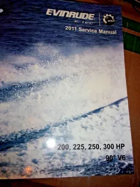 5008334 Evinrude New 2011 Outboard Service Manual For 200/225/250/300 Hp 90 V6