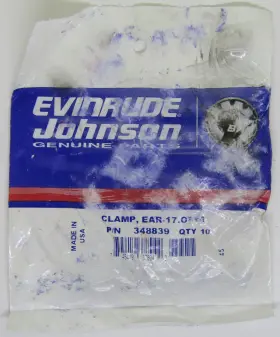 348839 Evinrude Johnson New Marine Boat Oem 17mm Clamp Lot Of 4 Part No