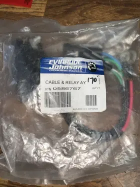0586767 Evinrude Johnson Omc Brp New Oem Cable And Relay Ay Pn 586767