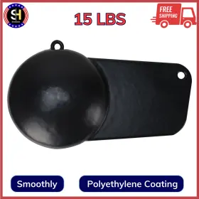 3006.6756 Extreme Max Coated Pancake Downrigger Weight 15lbs Polyethylene