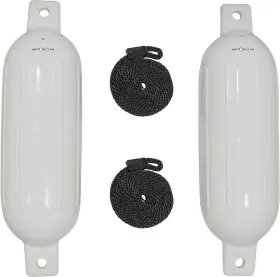 3006.7372 Extreme Max Boattector Inflatable Fender Value 2-pack 4.5 Inch X 16 White