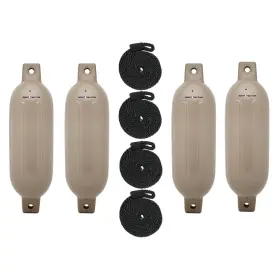 3006.7529 Extreme Max Boattector 4.5 Inch X 16 Fender Value In Sand 4-pack