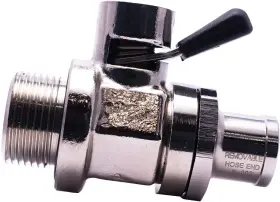 22mm-1.5 Ez Oil Drain Valve Ez-7b H-002 With Removable Straight Hose End