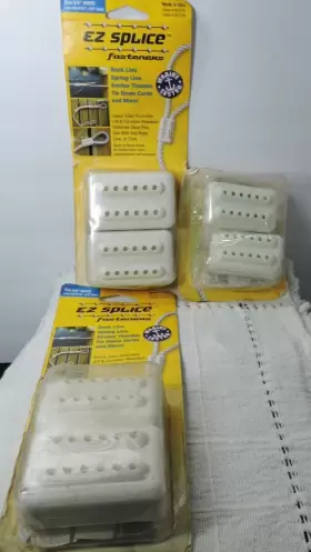 85027442 Ez Splice Fasteners Marine Tested Size 5/8 In White 3 Pkgs Of 2