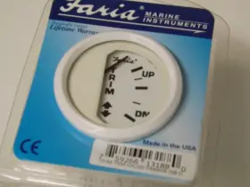 13188 Faria Beede 2 Inch Dress White Trim Gauge Yamaha Thru 1996 #2