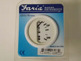 13188 Faria Beede 2 Inch Dress White Trim Gauge Yamaha Thru 1996