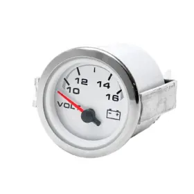 946934 Faria Beede Boat Volt Gauge 2 Inch Silver White