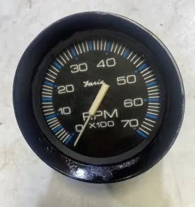 Tc9038a Faria Beede Instruments 33005 Coral 7000 Rpm Outboard Tachometer Used Works