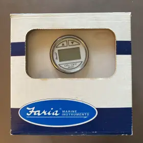 F13851 Faria Depth Sounder Chesapeake Ss White New Original Packaging/old Stock