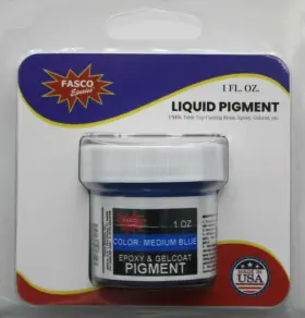 Pigmb4 Fasco Epoxies Medium Blue Pigment For Gel-coat And 1 Ounce