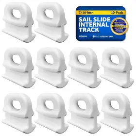 2870 Five Oceans 10-pack Sail Slide - Internal Track 7/16 Inch White