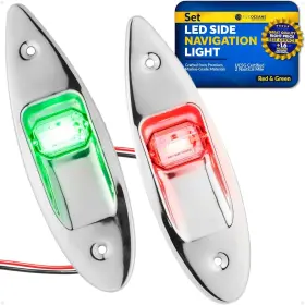 3840 Five Oceans Boat Vertical Led Bi-color Combination Navigation Light
