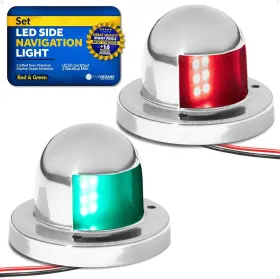 Five Oceans 810033301100 Boat Navigation Lights - Led Bow Light Silver