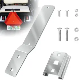 S-6301 Fixirons Slow Moving Vehicle Sign Bracket Mounting For Silver