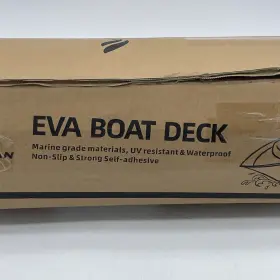 Ts-p104-1 Focean Eva Foam Boat Flooring Sheet 94.5 Inch X 15.7 Black Non-slip Self Adhesive