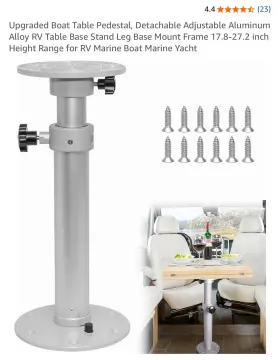 M01n2-jq For Boat / Rv Upgraded Table Pedestal Detachable Adjustable Aluminum Alloy Base