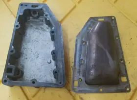 F658152-1 Force 1987 50 Hp Exhaust Port Cover F658152 And Plate F40151-2