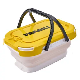 Frbbc6-a Frabill Collapsible Bait Bucket With Aerator 6 Quart Capacity Space-saving