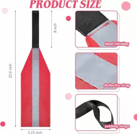 Wd1913 Frienda -wd1913 2 Pieces Safety Travel Flag For Kayak Canoe Red Warning With #3