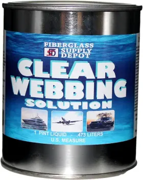 6589 Fsd Webbing Solution For Gelcoat 1 Pint Liquid Additive To Gel Coat