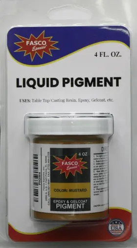 Pigm1 Fsd Mustard Pigment For Gel Coats And Epoxies 4 Fluid Ounce