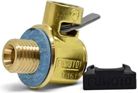 12mm-1.25 Fumoto F-133 Standard Valve With Threads Lever Clip Gold