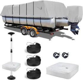 1200d Fuprosico 735530849613 Pontoon Length 25&apos -28&apos Beam Width Up To 102 Inch Grey
