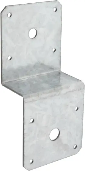 Mw28-t6 Gbgs 6 Pcs Deck Joist Tie Steel Z Bracket Plate Fit 2x4 Cross And Silver