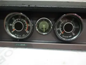 Gb515094188 Gbp Vintage 1960s Marine Boat Padded Aluminum Dash Board Gauge Cluster 21 Inch X 5.25 #2