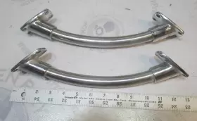 Gb597418119 Gbp Boat Stainless Steel Curved Grab Handle Bar Rail Railing Set 9 3/4 Inch #2