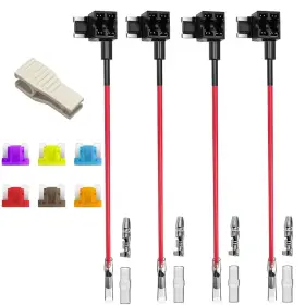 Gebildet 694090223038 12v-24v Low Profile Add-a-circuit Fuse Tap Miniature Piggy Back Blade