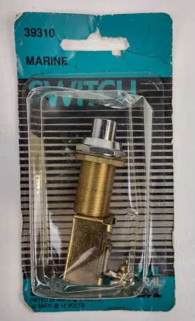 39310 General New Marine Push Button Switch 6 And 12 Volt 5/8 Diameter