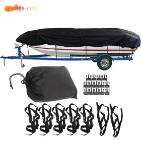Icc1828479 Genrics 18ft Jon Boat Cover 210d Heavy Duty Trailerable Beam Width Up To 75in 550 190cm #2