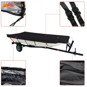 Icc1828479 Genrics 18ft Jon Boat Cover 210d Heavy Duty Trailerable Beam Width Up To 75in 550 190cm #3