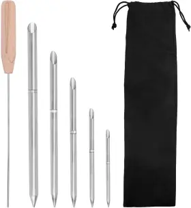 58183 Gosknor 7pcs Rope Splicing Tool Kit 6-in-1 Stainless Steel Fid Tools With Pusher