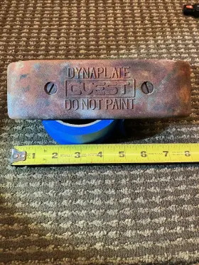 4008 Guest Dynaplate 8 Inch X 2-1/2 1/2 With Hardware