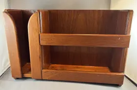 615t H & L Marine Woodwork Vintage Solid Teak Wood Dish/cup/utensil Rack #615t By H&l #2