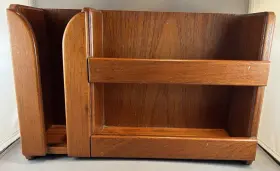 615t H & L Marine Woodwork Vintage Solid Teak Wood Dish/cup/utensil Rack #615t By H&l