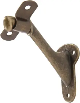852871 Hardware Essentials Utility Handrail Brackets Antique Brass
