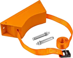 Fn-05001 Hdyegy Cylinder Wall Mounted Bracket Heavy Duty Abs Propane Tank Orange