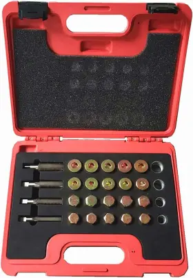 Hkt3105-us Highking Tool Oil Pan Thread Repair Kit 64pcs Sump Gearbox