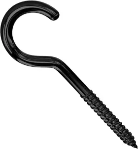 Hn-2204271746 Hnxazg 3 Inch Screws Hooks Ceiling Cup Hook Ring For Indoor Outdoor Black #3